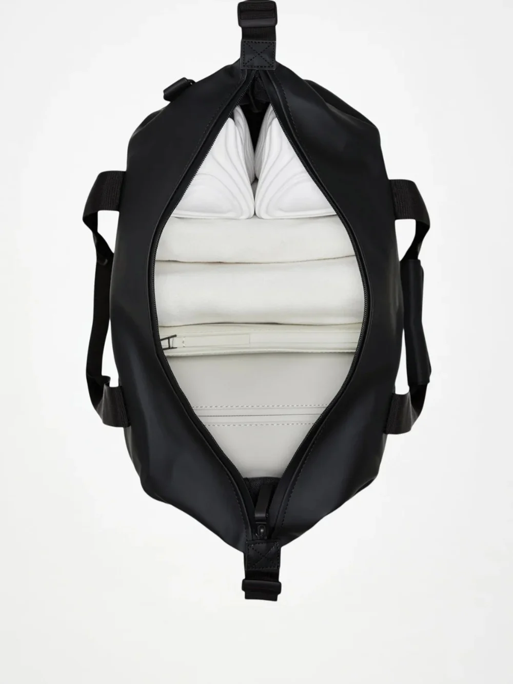 Rains Navy W3 Small Duffel Bag with Black Straps